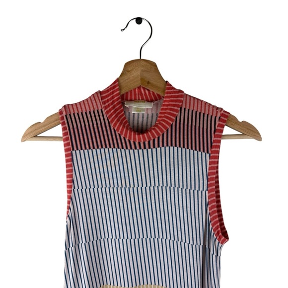 Anthropologie Maeve Cleary Dress Contrasting Stripes - Picture 3 of 11